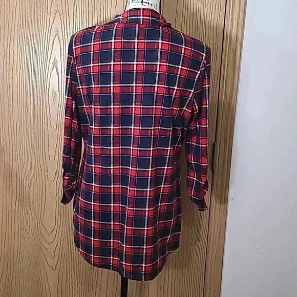 Polly & Esther plaid flannel button up shirt - Picture 2 of 3